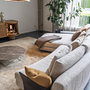 Walter Knoll Ecksofa Tama Stoff Beige Armlehne Leder 12