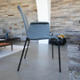 Walter Knoll Liz 1302 Leder Congress Sessel Grau Schwarz 11