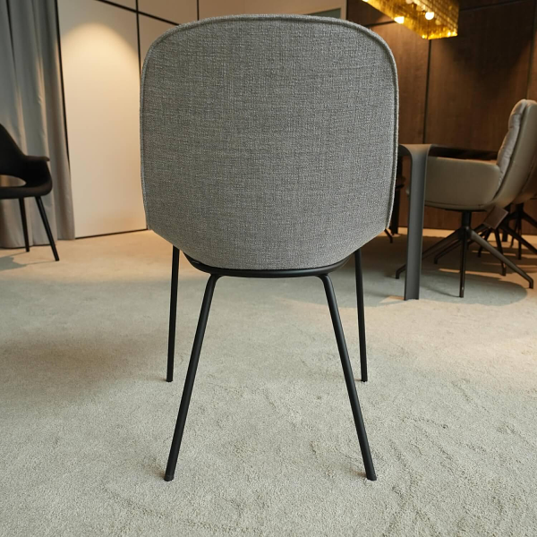 Walter Knoll Stuhl Set Sheru Stoff Gaia 7891 Platin Grau 8