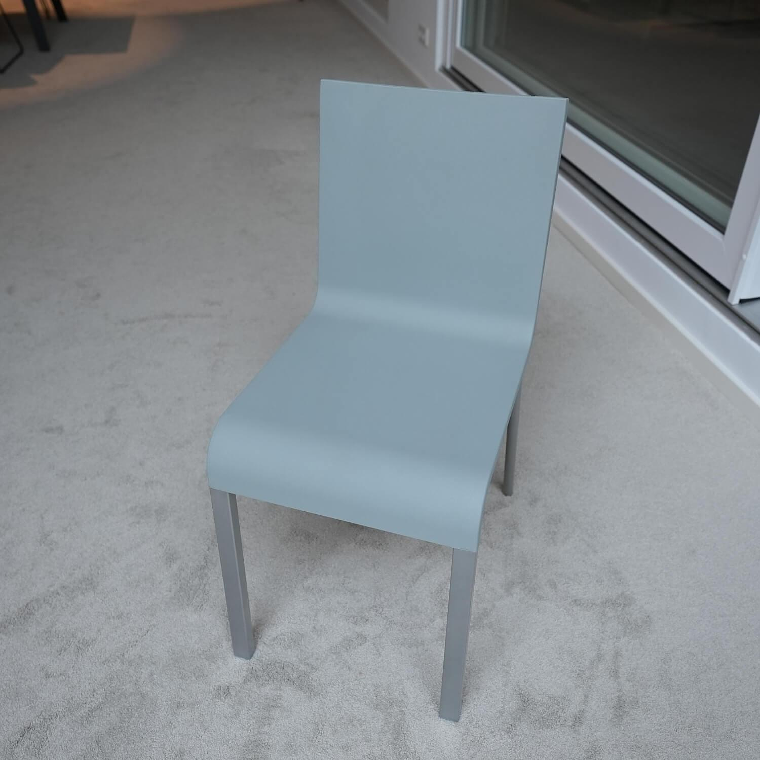 Vitra Stuhl 03 Hellgrau Kunststoff Silber 6