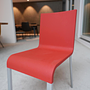 Vitra Stuhl 03 Rot Kunststoff Silber 5