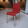Vitra Stuhl 03 Rot Kunststoff Silber 4