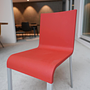 Vitra Stuhl 03 Rot Kunststoff Silber 12
