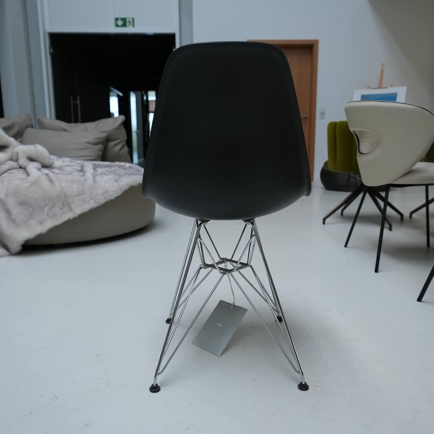 Eames Plastic Sidechair DSR Drahtgestell Schwarz 5