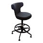 Vitra Pivot Barhocker Stoff Schwarz Aluminium poliert 0