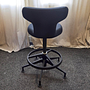 Vitra Pivot Barhocker Stoff Schwarz Aluminium poliert 3