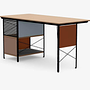 Vitra Eames Schreibtisch Birke Furnier Aluminium Schwarz 3