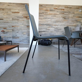 Walter Knoll Liz 1302 Lederstuhl Grau Bise Schwarz 11