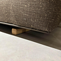 Tama Living Ecksofa Stoff B&B Spora Braun Kufen Eiche 7