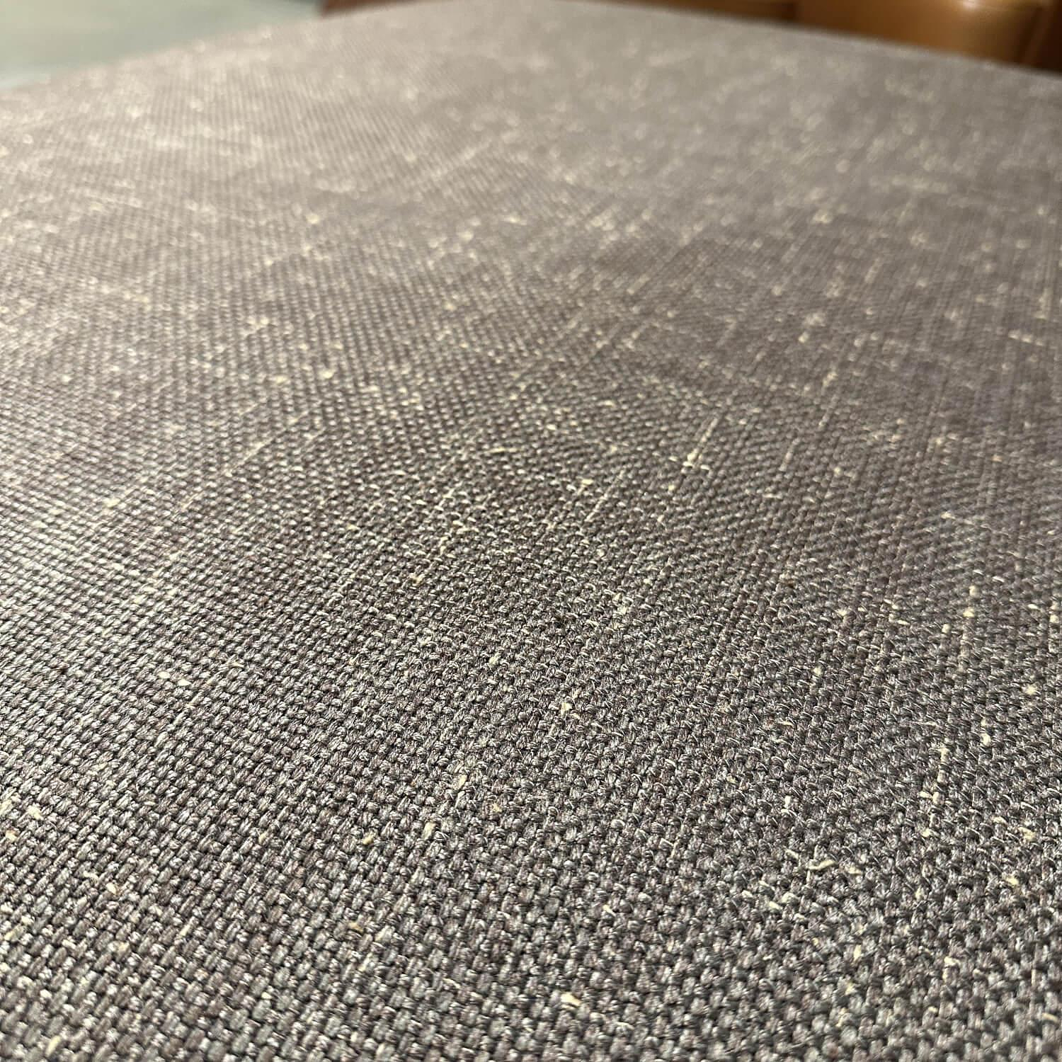 Tama Living Ecksofa Stoff B&B Spora Braun Kufen Eiche 2