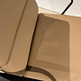 Vitra Relaxsessel Soft Pad EA222 Leder Hellbraun mit Hocker 2
