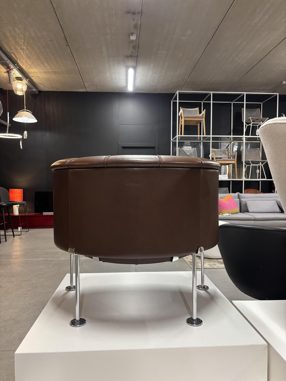 Sessel Haussmann 310 Leder Elen Mocca Braun 9