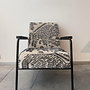 Vitra Fauteuil Salon Stoff Tiger Schwarz Weiß 4