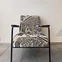 Vitra Fauteuil Salon Stoff Tiger Schwarz Weiß 9