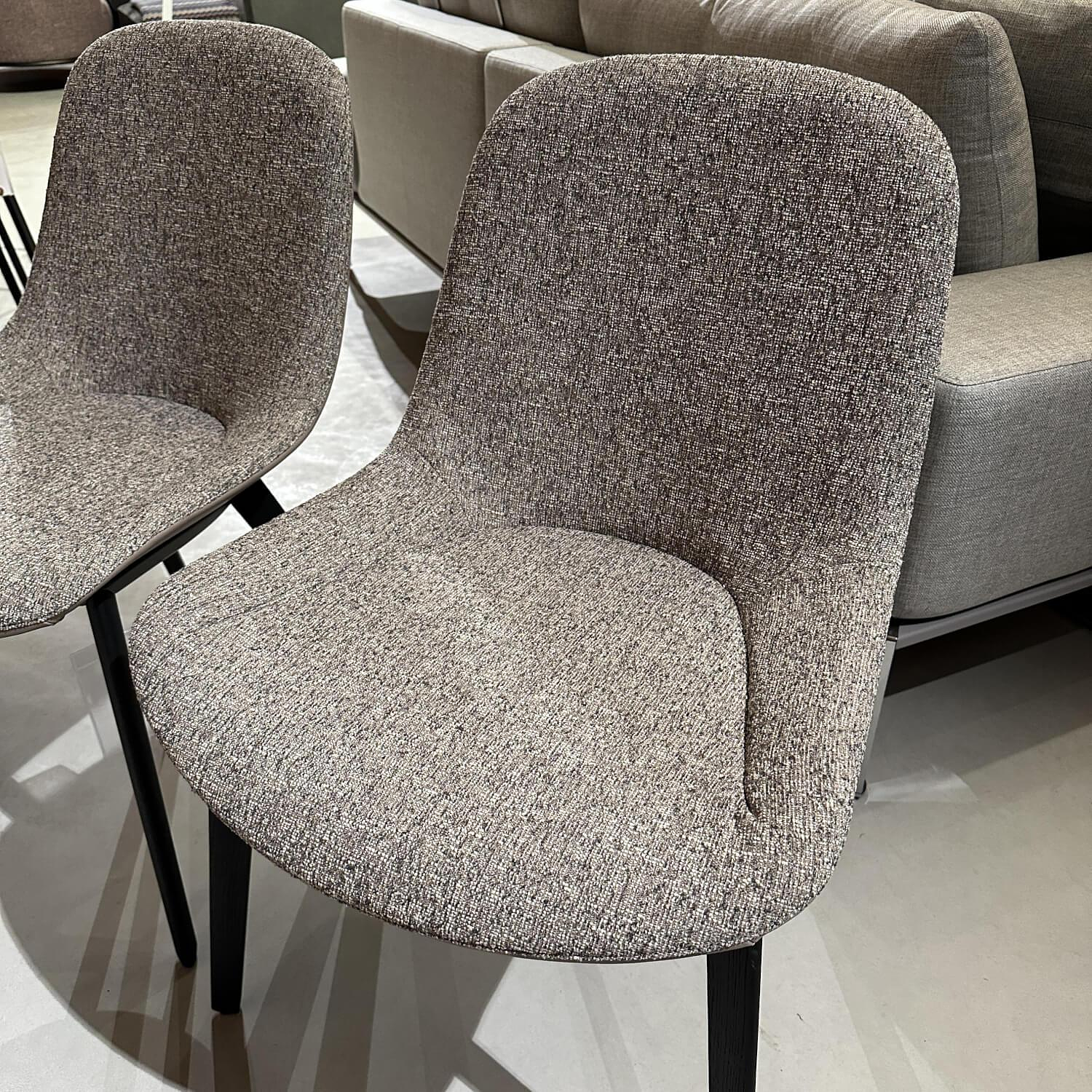 2er Set Stuhl Sheru 1430 C Stoff Grau Leder Rodeo Soft 9