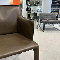 Walter Knoll Saddle Chair Leder Saddle Khaki Braun 11