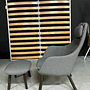 Vitra Hal Stoff Credo Grau Hocker Eiche 4