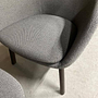 Vitra Hal Stoff Credo Grau Hocker Eiche 2