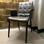 Walter Knoll Liz Wood 1323 Stuhl Leder Dunkelbronze 8