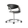 Walter Knoll Lox Leather Congress Chair Black Aluminum 0