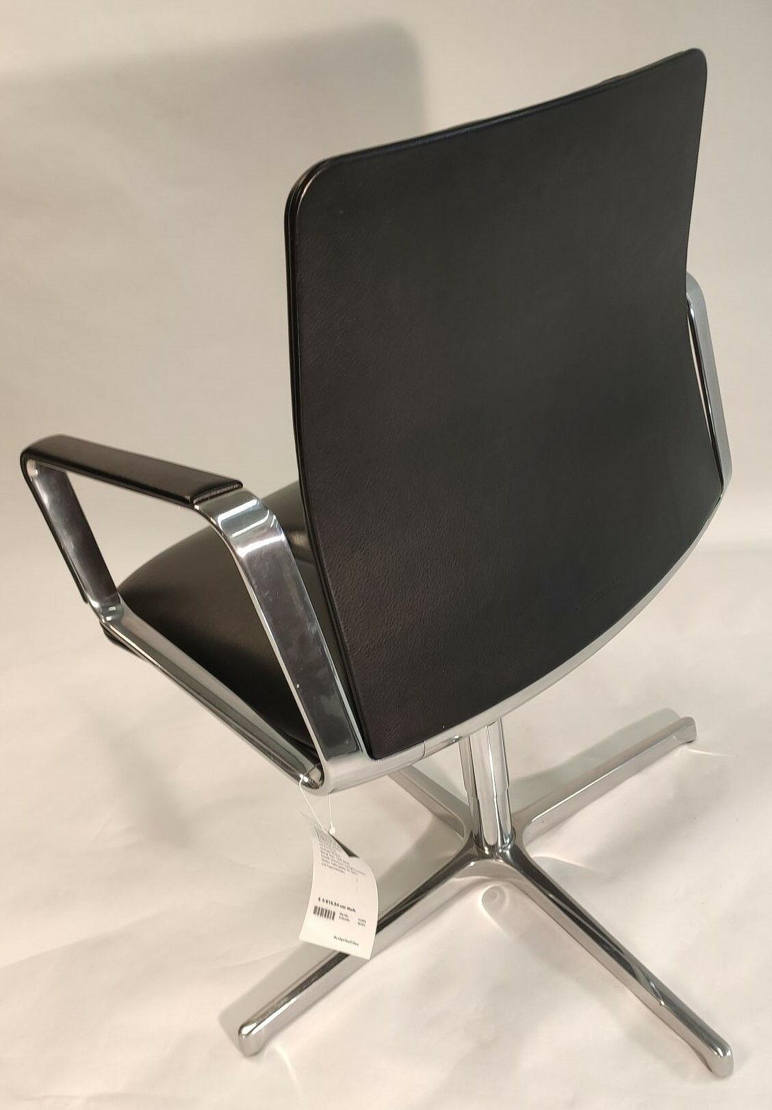 Walter Knoll Konferenzstuhl Leadchair 2023 Schwarz Leder 1