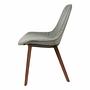 Walter Knoll Stuhl Sheru Leder Nussbaum Grau 1