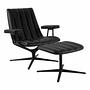 Walter Knoll Sessel Healey Lounge Leder Grau 0