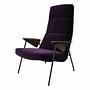 Votteler Stoff Sessel Harald 2 Aubergine Nussbaum Geölt 0