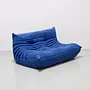 Togo Sofa 2-Sitzer Textil Blau 1