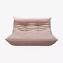 Togo Sofa 2-seater velvet light pink 0