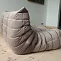 Togo Sofa 2-Seater Velvet Warm Grey 6
