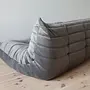 Togo Sofa 2-seater Velvet Silver Grey 4