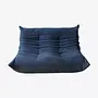 Togo Sofa 2-seater Textile Navy Blue 0