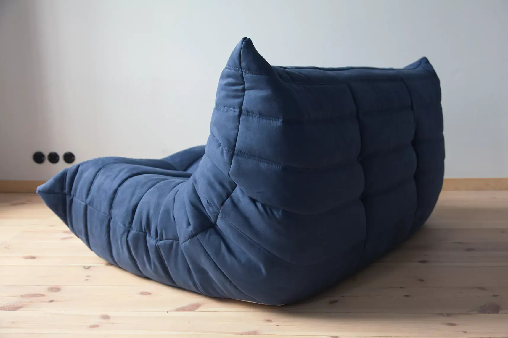 Togo Sofa 2-seater Textile Navy Blue 4