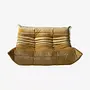 Togo Sofa 2-seater velvet golden yellow 0