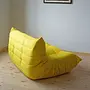 Togo Sofa 2-seater textile lemon yellow 3