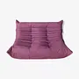 Togo Sofa 2-Sitzer Textil Aubergine 0