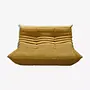 Togo Sofa 2-seater Mustard Yellow Velvet 0
