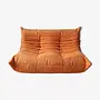 Togo Sofa 2-seater textile orange 0