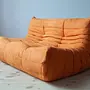 Togo Sofa 2-seater textile orange 2