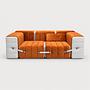 Curt-Set 7-Flexible 2-Seater with Cushions Jet Beige&Barcelona 1