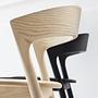 Edith stool in solid ash wood Black 2