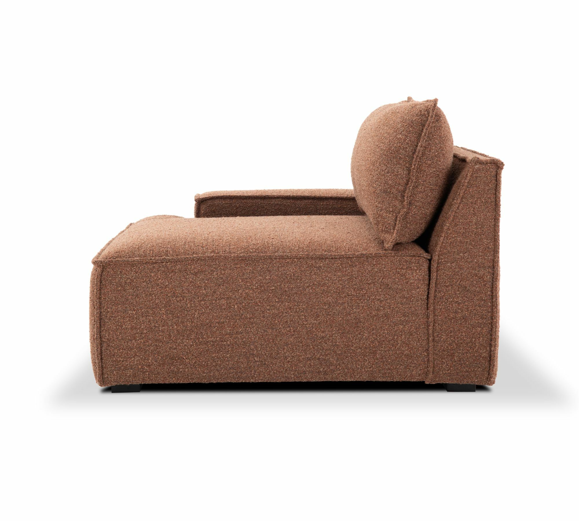 Daphne Module 1-Seater Left Pebble Rust 1