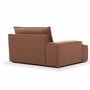 Daphne Module 1-Seater Left Pebble Rust 2
