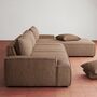 Daphne Module 1-Seater Left Pebble Rust 5