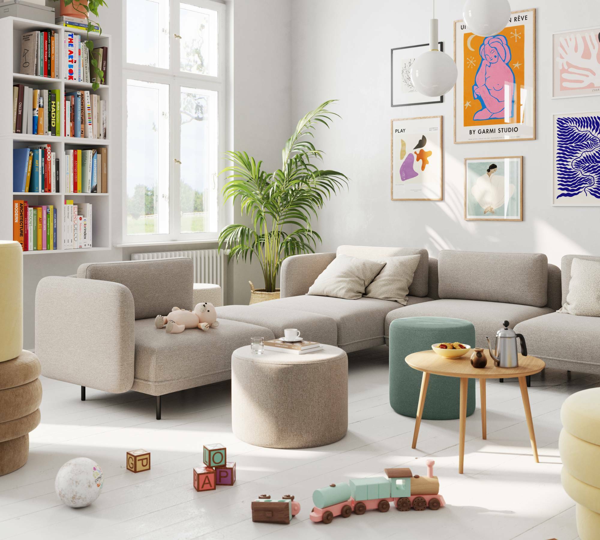 Ellis 1-seater corner module Agnes Brown 6