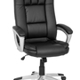 Office chair faux leather black 1