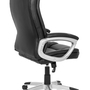 Office chair faux leather black 4