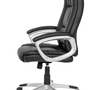 Office chair faux leather black 6