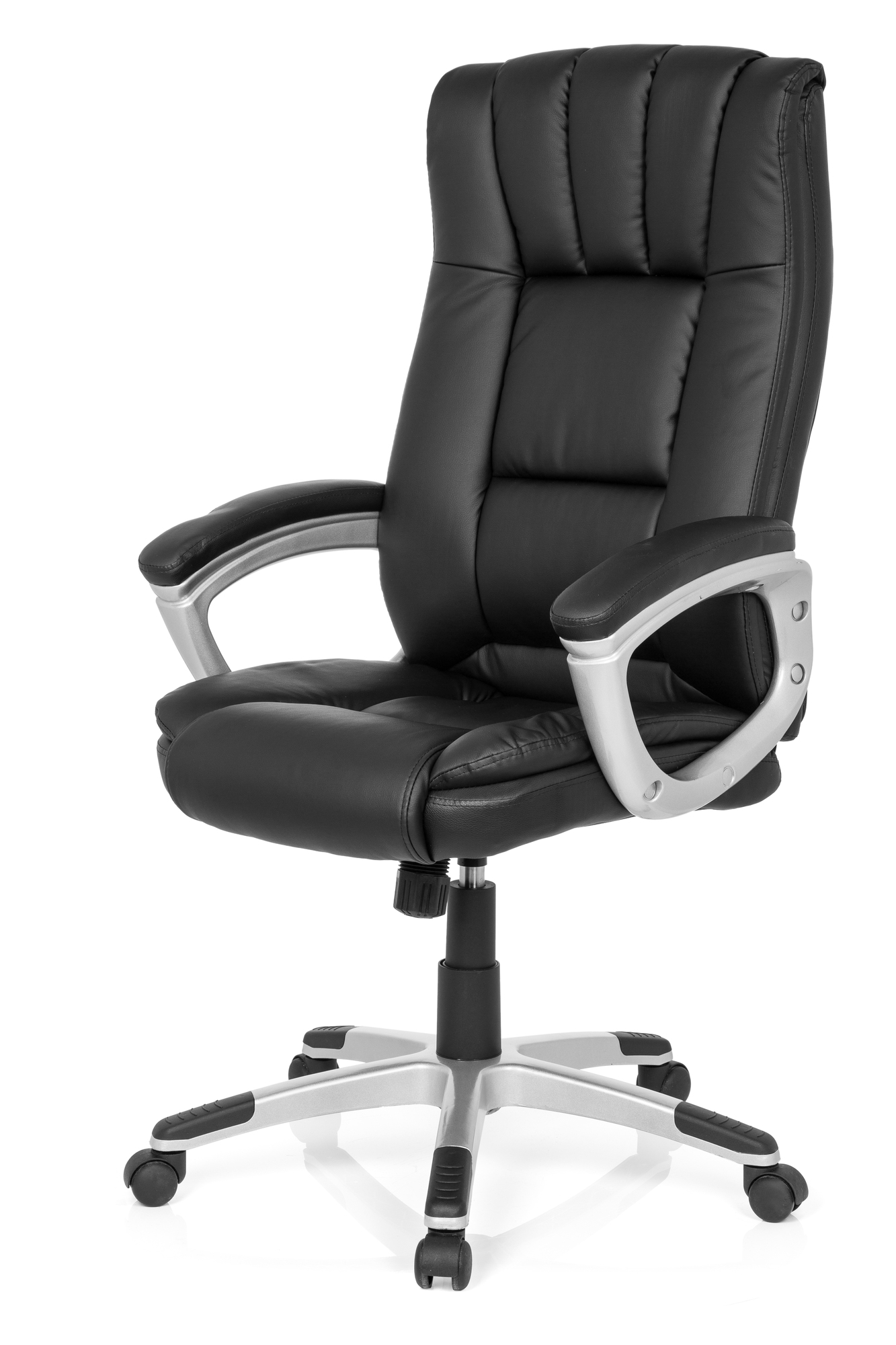 Office chair faux leather black 7
